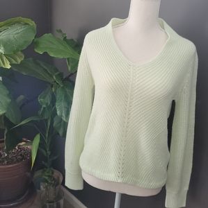 LISSY knit long sleeve mint sweater Medium